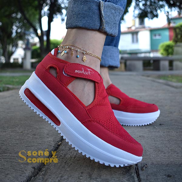 Calzado Deportivo Fashion Rojo | Soñé y Compré