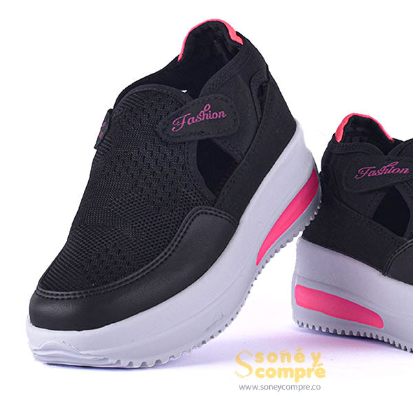 Calzado Deportivo Fashion Negro | Soñé y Compré