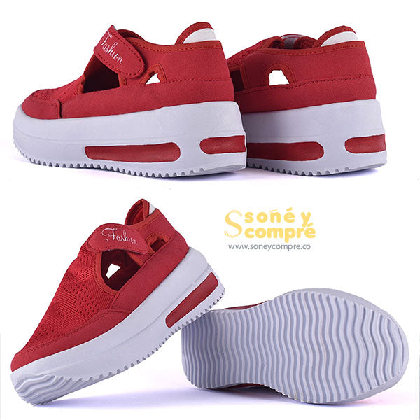 Calzado Deportivo Fashion Rojo | Soñé y Compré