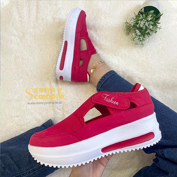 Calzado Deportivo Fashion Rojo | Soñé y Compré