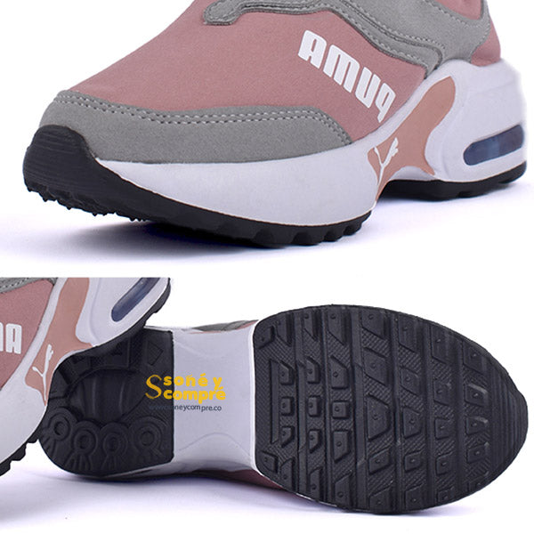 Calzado Deportivo Puma Gris Rosado | Soñé y Compré