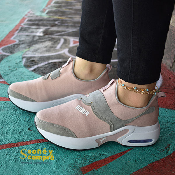 Calzado Deportivo Puma Gris Rosado | Soñé y Compré