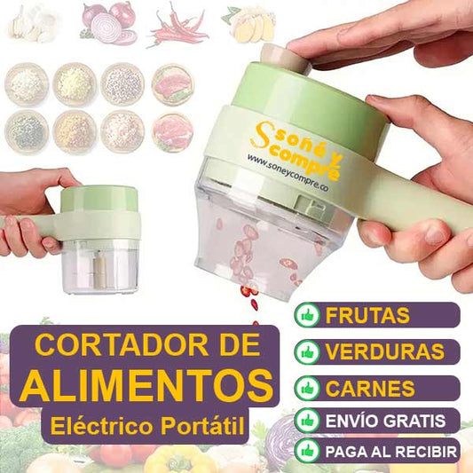 Cortador de Alimentos Eléctrico Portátil Multifuncional | Soñé y Compré